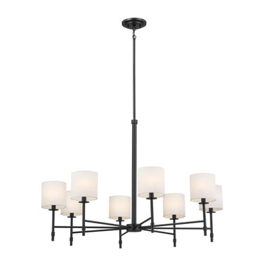 Ali - 8 Light Chandelier In Traditional Style-27 Inches Tall and 38.75 Inches Wide