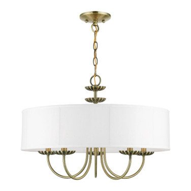 Brookdale - 5 Light Pendant In Transitional Style-16.5 Inches Tall and 23 Inches Wide