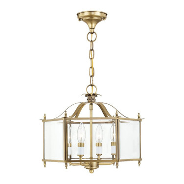 Livingston - 4 Light Convertible Pendant In Classical Style-13 Inches Tall and 15.5 Inches Wide