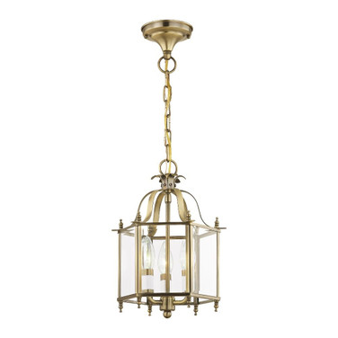 Livingston - 3 Light Convertible Mini Pendant in Traditional Style - 10 Inches wide by 15.25 Inches high