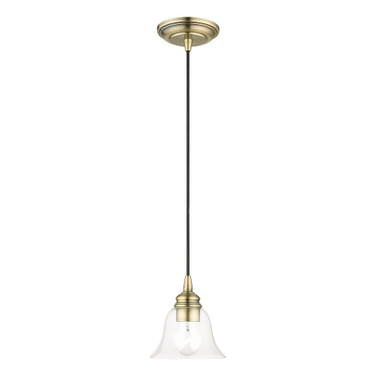 Moreland - 1 Light Pendant In Transitional Style-12.5 Inches Tall and 6.25 Inches Wide