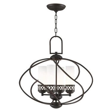 Westfield - 4 Light Chandelier in Contemporary Style - 22 Inches wide by 21.25 Inches high