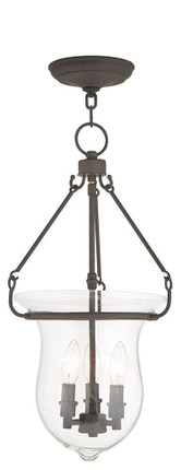 Canterbury - 3 Light Pendant in Traditional Style - 12 Inches wide by 22.5 Inches high