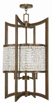 Grammercy - 5 Light Hanging Lantern in New Traditional Style - 17 Inches wide by 30.5 Inches high