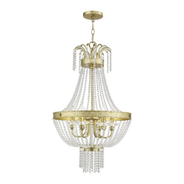 Valentina - 6 Light Pendant in French Country Style - 18.25 Inches wide by 32 Inches high