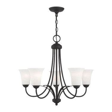 Ridgedale - 5 Light Chandelier in Traditional Style - 25.5 Inches wide by 22 Inches high