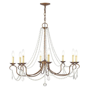 Pennington - 8 Light Chandelier in Traditional Style - 34 Inches wide by 28 Inches high