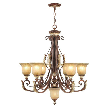 Villa Verona - 7 Light Chandelier in Mediterranean Style - 30 Inches wide by 34.5 Inches high