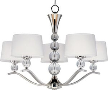 Rondo-Five Light Chandelier in Transitional style-31 Inches wide by 21.25 inches high