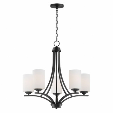 Deven - 5 Light Chandelier In Modern Style-23 Inches Tall and 24 Inches Wide