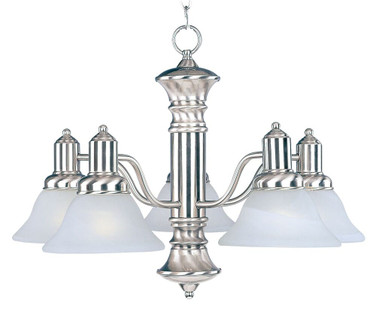 Newburg-5 Light Down Light Chandelier in Traditional style-24.75 Inches wide by 17.75 inches high