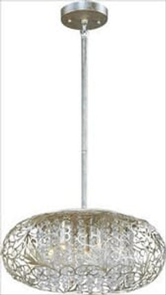 Arabesque-Seven Light Pendant in Crystal style-18 Inches wide by 8 inches high