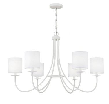 6 Light Chandelier-23.5 Inches Tall and 36 Inches Wide