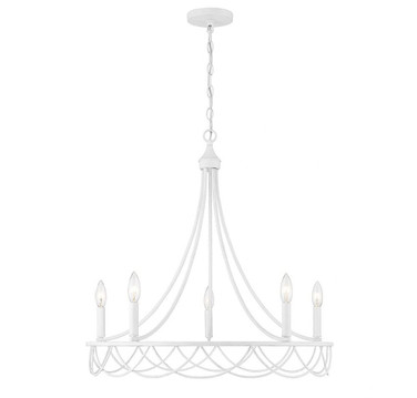 5 Light Chandelier-26.75 Inches Tall and 26 Inches Wide