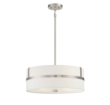 4 Light Pendant In Mid-Century Modern Style-8 Inches Tall and 20 Inches Wide