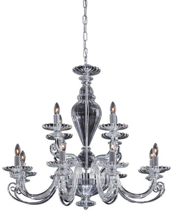 29.5 Inch Twelve Light Chandelier