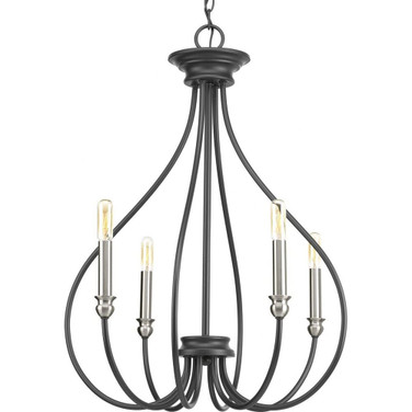 Whisp - Chandeliers Light - 4 Light in Farmhouse style - 21 Inches wide by 26.75 Inches high