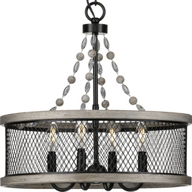 Austelle - Chandeliers Light - 4 Light in Farmhouse style - 18 Inches wide by 17.13 Inches high