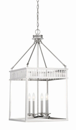 4 Light Foyer-Transitional Style with Traditional and Vintage Inspirations-33 inches tall by 16 inches wide