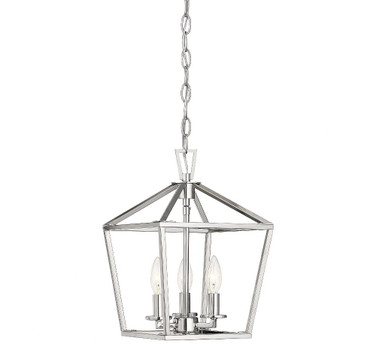 3 Light Foyer-Transitional Style with Contemporary and Farmhouse Inspirations-15 inches tall by 10 inches wide