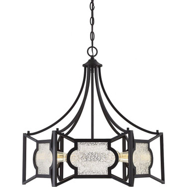 6 Light Chandelier-Rustic Style with Farmhouse and Transitional Inspirations-25 inches tall by 25 inches wide