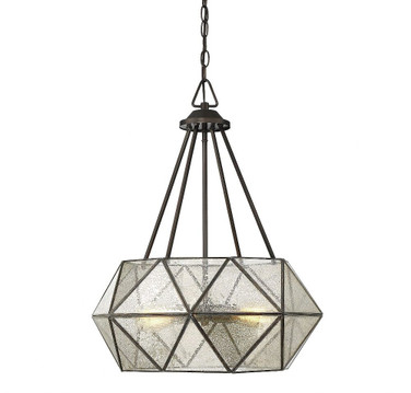 4 Light Pendant-Industrial Style with Contemporary and Rustic Inspirations-25.13 inches tall by 20.13 inches wide