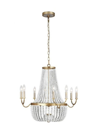 Feiss Lighting-Marielle Chandelier 8 Light Steel