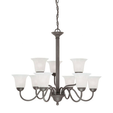 Riva - Nine Light 2-Tier Chandelier