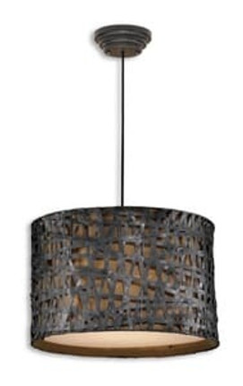 Alita  Pendant 3 Light Silkened Bronze - 22 inches wide by inches deep