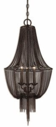 Lezzeno Chandelier 3 Light Iron