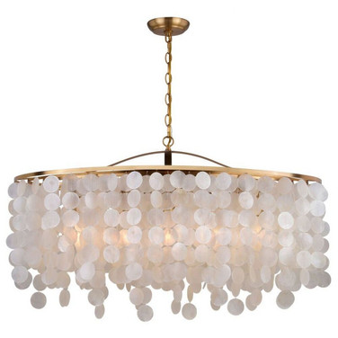 Elsa - 5 Light Linear Chandelier In Glam Style-21 Inches Tall and 35.75 Inches Wide