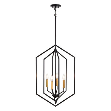 Riley - 4 Light Pendant In Contemporary Style-28.75 Inches Tall and 18 Inches Wide