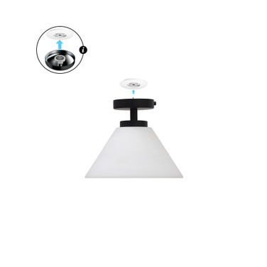 1 Light Semi Flush Wynridge