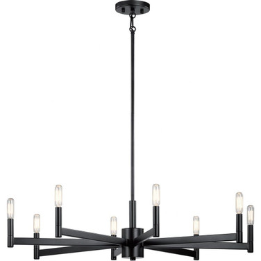 Erzo - 8 light Large Chandelier - with Soft Contemporary inspirations - 9.25 inches tall by 35.5 inches wide