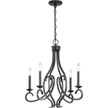 Ania - 4 Light Small Chandelier - with Traditional inspirations - 23.75 inches tall by 23 inches wide