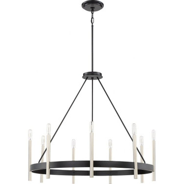 Anthem Chandelier 9 Light Steel - 29 Inches high