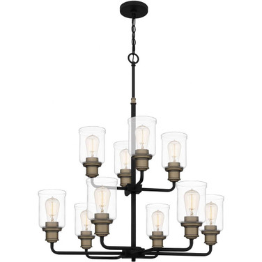 Cox - 10 Light Chandelier In Transitional Style-36 Inches Tall and 30 Inches Wide