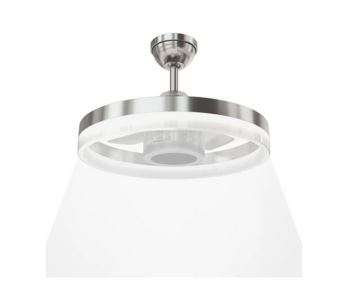 Sky Fan & Turbo Heater 4 blades Silver Brushed Nickel finish