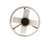 Sky Fan & Turbo Heater 4 blades Matte White Champagne Bronze finish
