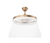 Sky Fan & Turbo Heater 4 blades Matte White Champagne Bronze finish