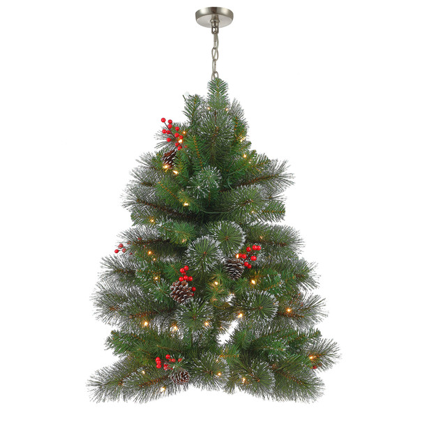 Classic Green Christmas Tree Chandelier