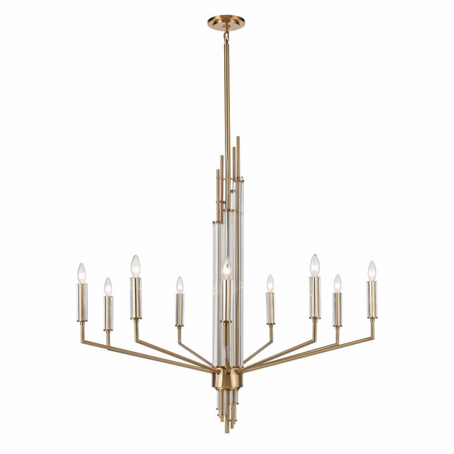 Serena - 9 Light Chandelier In Glam Style-42 Inches Tall and 42 Inches Wide