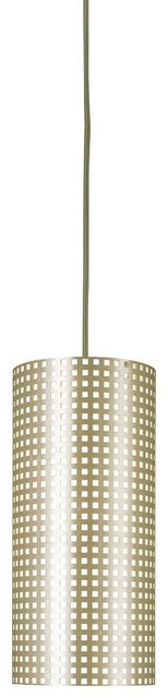 Grid - 1 Light Pendant-12.5 Inches Tall and 6 Inches Wide