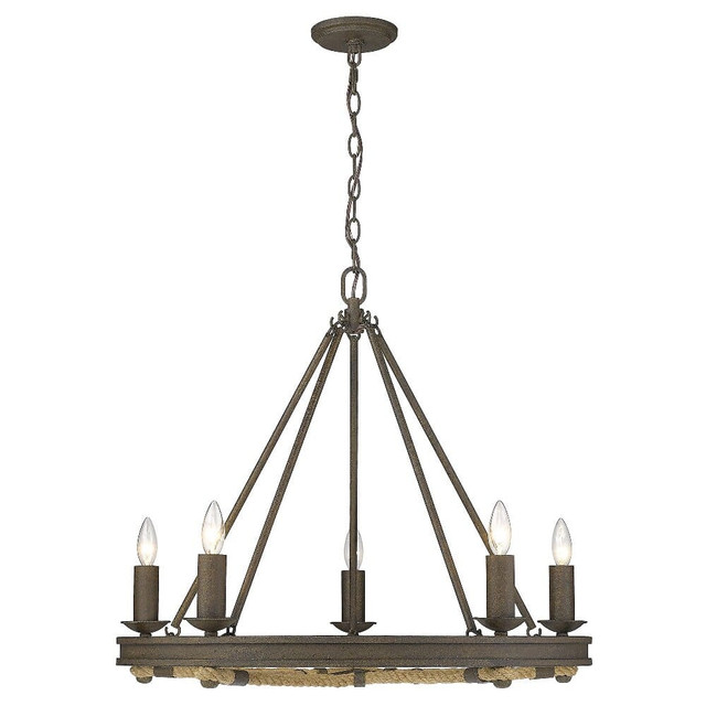 Stokes - 5 Light Chandelier 24.38 Inches Tall and 28.75 Inches Wide