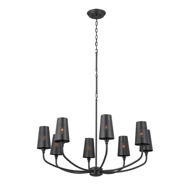 Adeena - 8 Light Chandelier In Traditional Style-24.5 Inches Tall and 36.5 Inches Wide