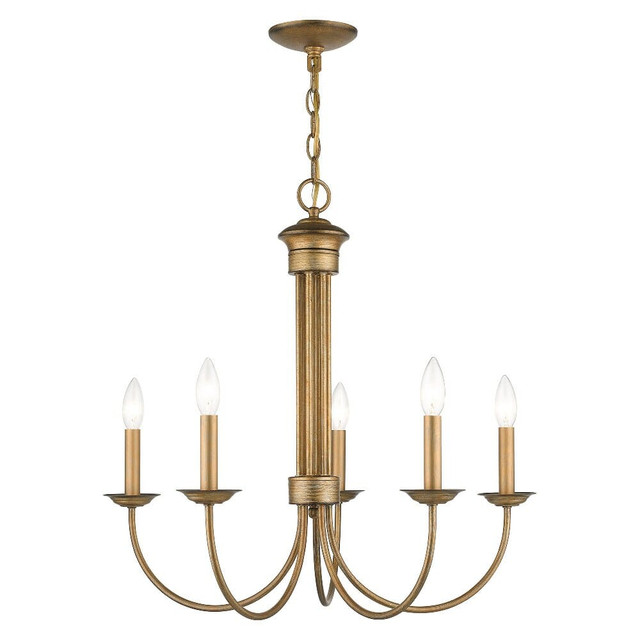 Estate - 5 Light Chandelier-24 Inches Tall and 25 Inches Wide