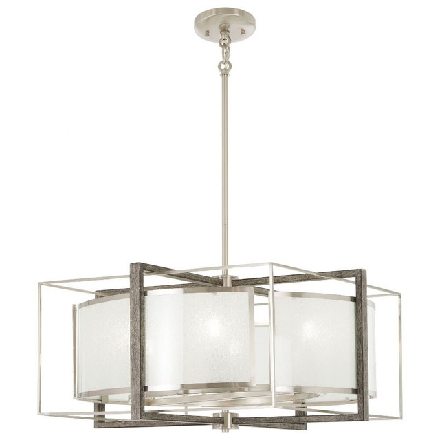 Tyson's Gate - 6 Light Pendant in Transitional Style - 12 inches tall by 24 inches wide