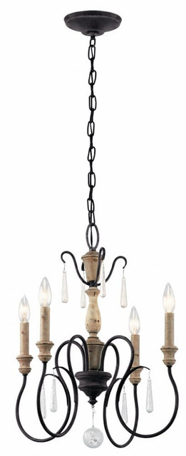 Kimberwick - 4 Light Chandelier - With Lodge/Country/Rustic Inspirations - 20.25 Inches Tall By 18 Inches Wide