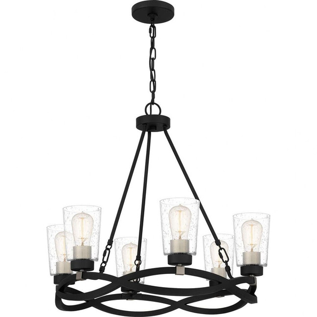 Overlook - 6 Light Chandelier In Traditional Style-23.25 Inches Tall and 25.75 Inches Wide