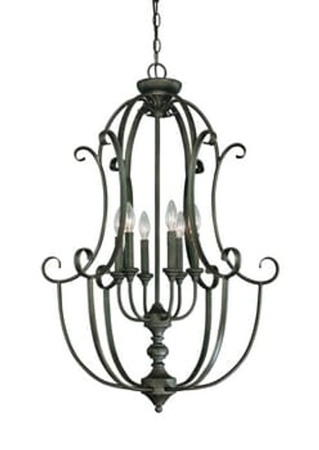 Barret Place - Six Light Foyer - 24 inches wide by 36 inches high